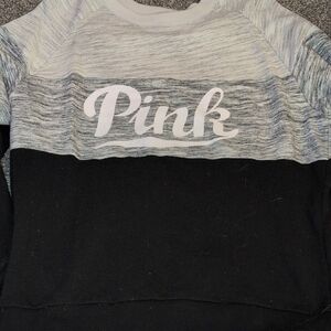 PINK Victoria's Secret Kids Black and Gray Sweatshirt
